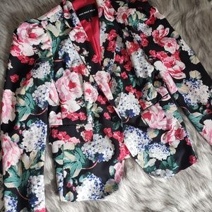 Who What Wear flower print blazer